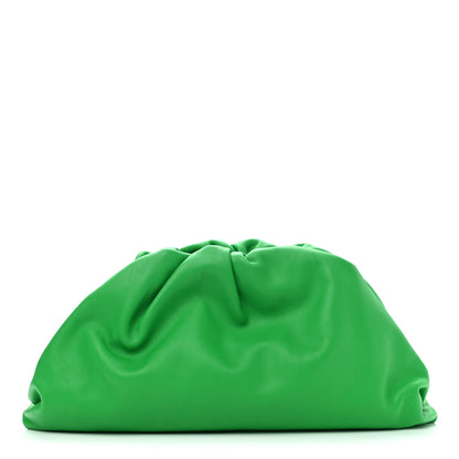Bottega Veneta Smooth Butter Calf The Pouch Oversized Clutch Parakeet 1 of 9