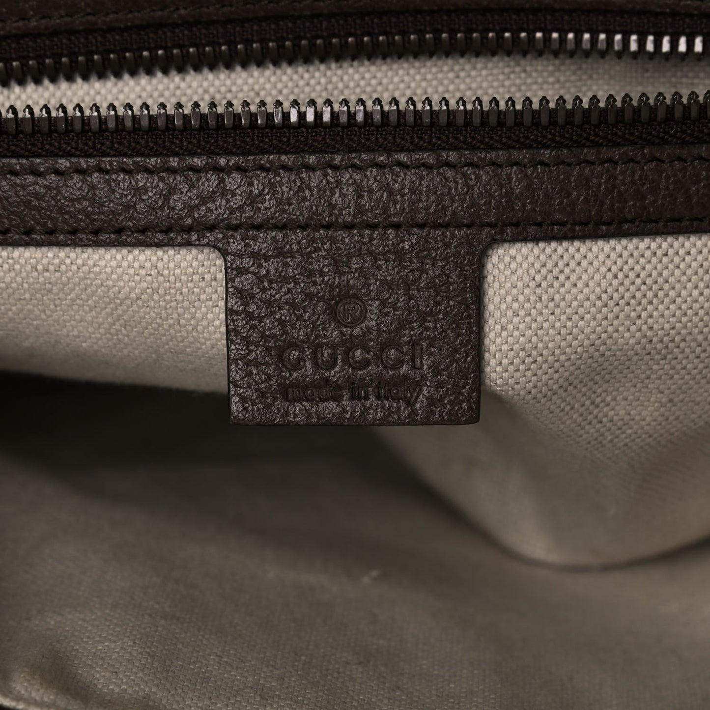 GG Supreme Monogram Web Small Ophidia Half Moon Hobo Brown