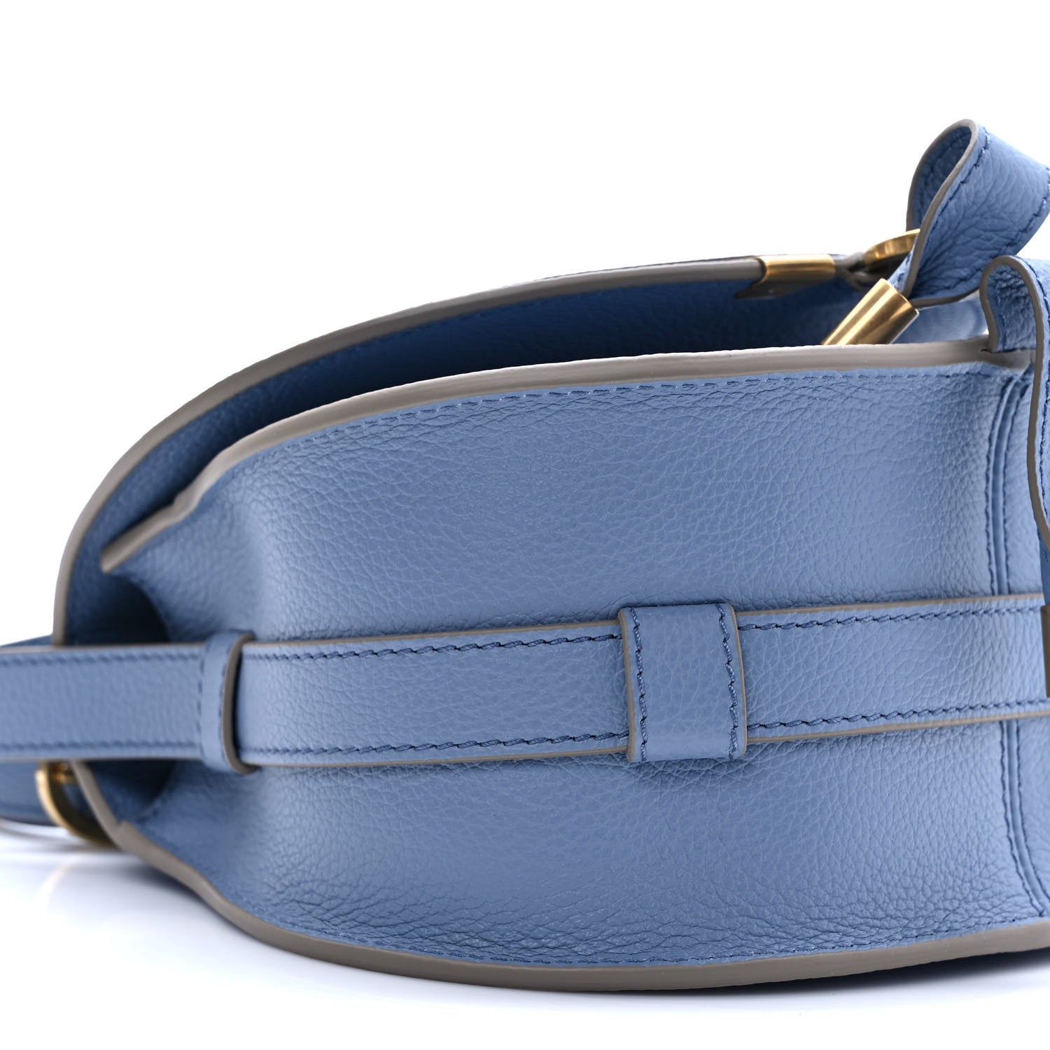 Chloe Grained Calfskin Small Marcie Saddle Bag Shady Cobalt 7 of 8