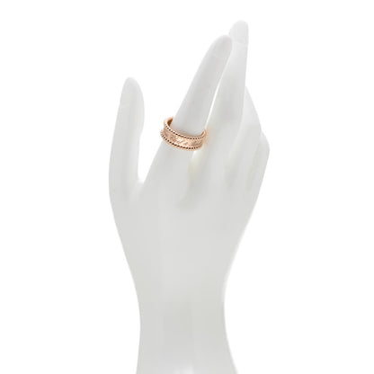 Van Cleef & Arpels 18K Rose Gold Perlee Signature Ring 58 8.25 2 of 5