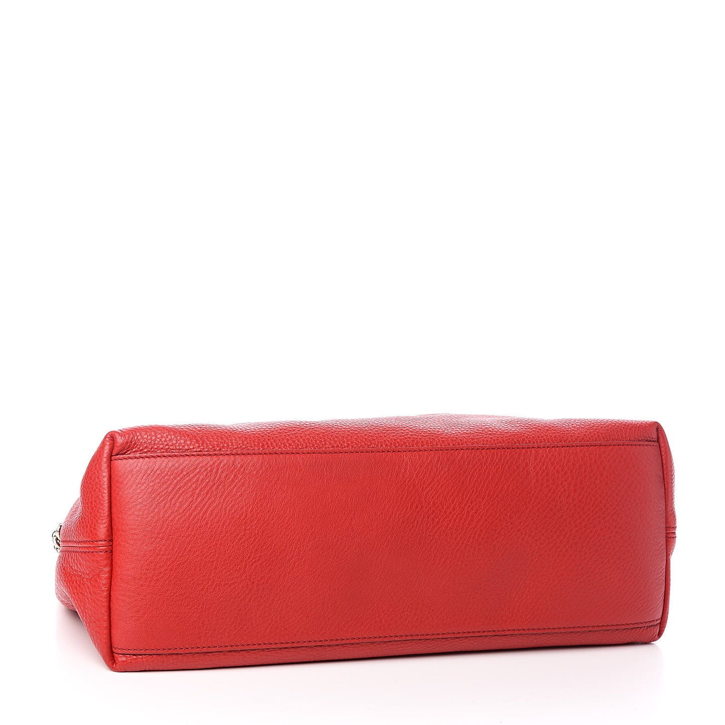 Pebbled Calfskin Medium Soho Chain Shoulder Bag Tabasco Red