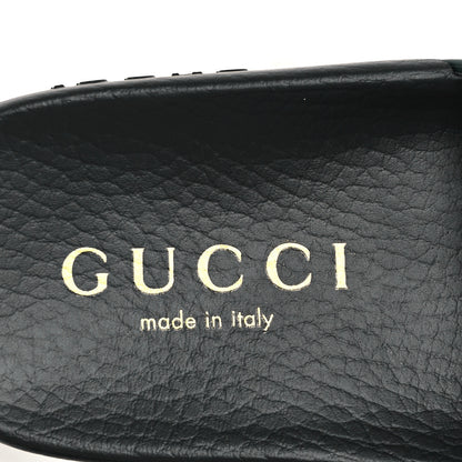 Gucci X PALACE Rubber Mens Slide Sandals 8 Black Green Red 8 of 9