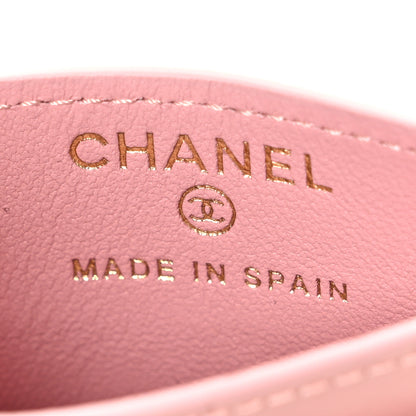 Chanel Calfskin Crocodile Embossed Crococo Card Holder Light Pink 6 of 8