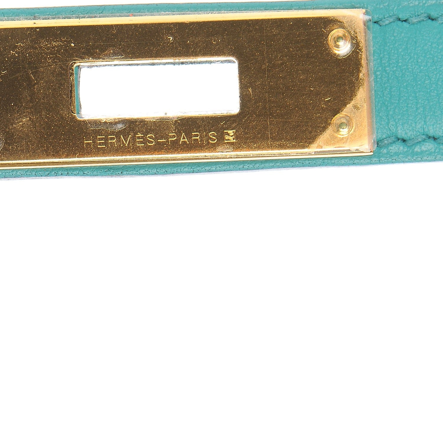 Hermes Swift Kelly Cut Clutch Pochette Bleu Paon 15 of 22
