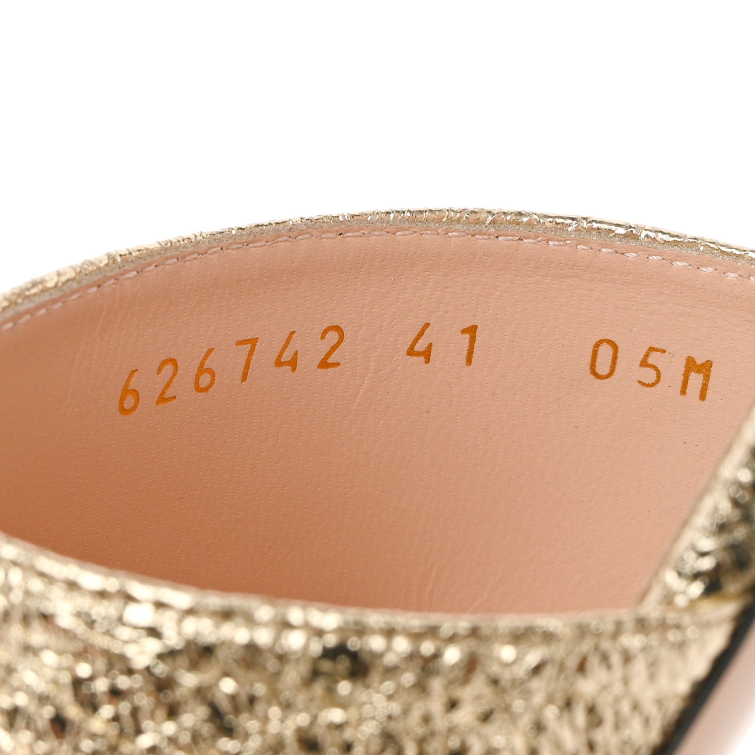 Gucci Galassia GG Marmont Flat Slide Sandals 41 Platino 6 of 9