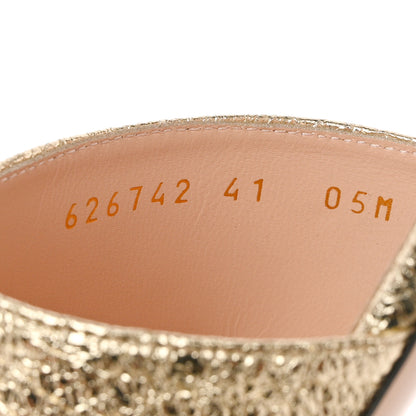 Gucci Galassia GG Marmont Flat Slide Sandals 41 Platino 6 of 9