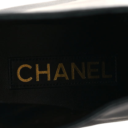 Chanel Lambskin Pearl Bow Short Boots 37.5 Black 8 of 10