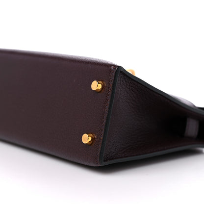Hermes Chevre Mysore Mini Kelly Sellier 20 Rouge Sellier 10 of 10