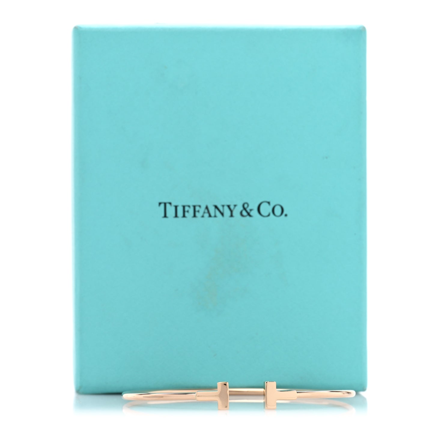18K Rose Gold Narrow T Wire Bracelet