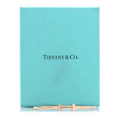 Tiffany 18K Rose Gold Narrow T Wire Bracelet 4 of 4