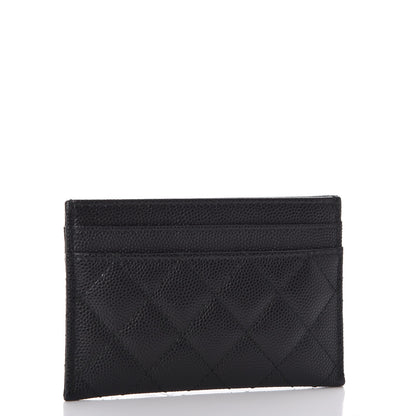 Chanel Caviar Quilted Boy Card Holder Black 3 of 9