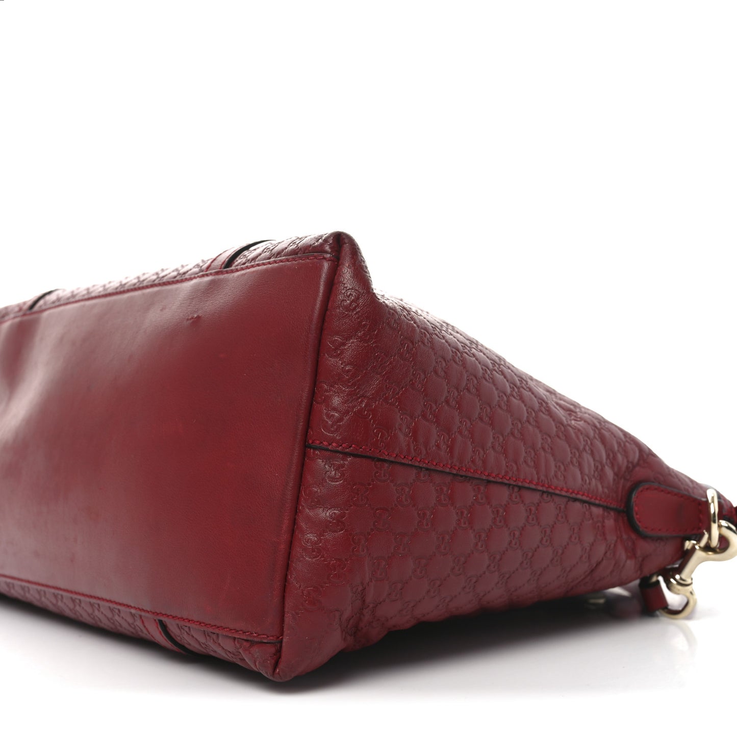 Soft Microguccissima Dome Satchel Red