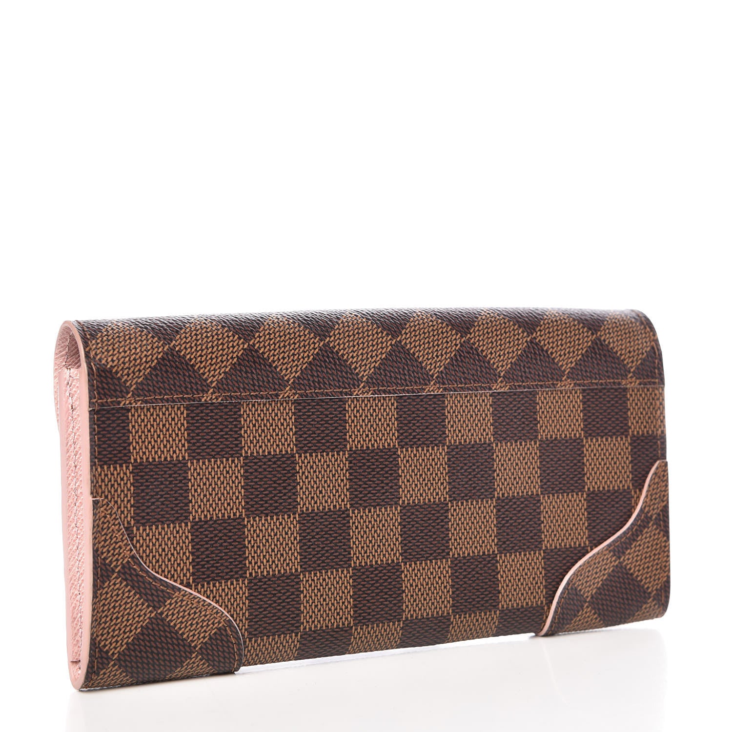 Louis Vuitton Damier Ebene Caissa Wallet Rose Ballerine 3 of 10