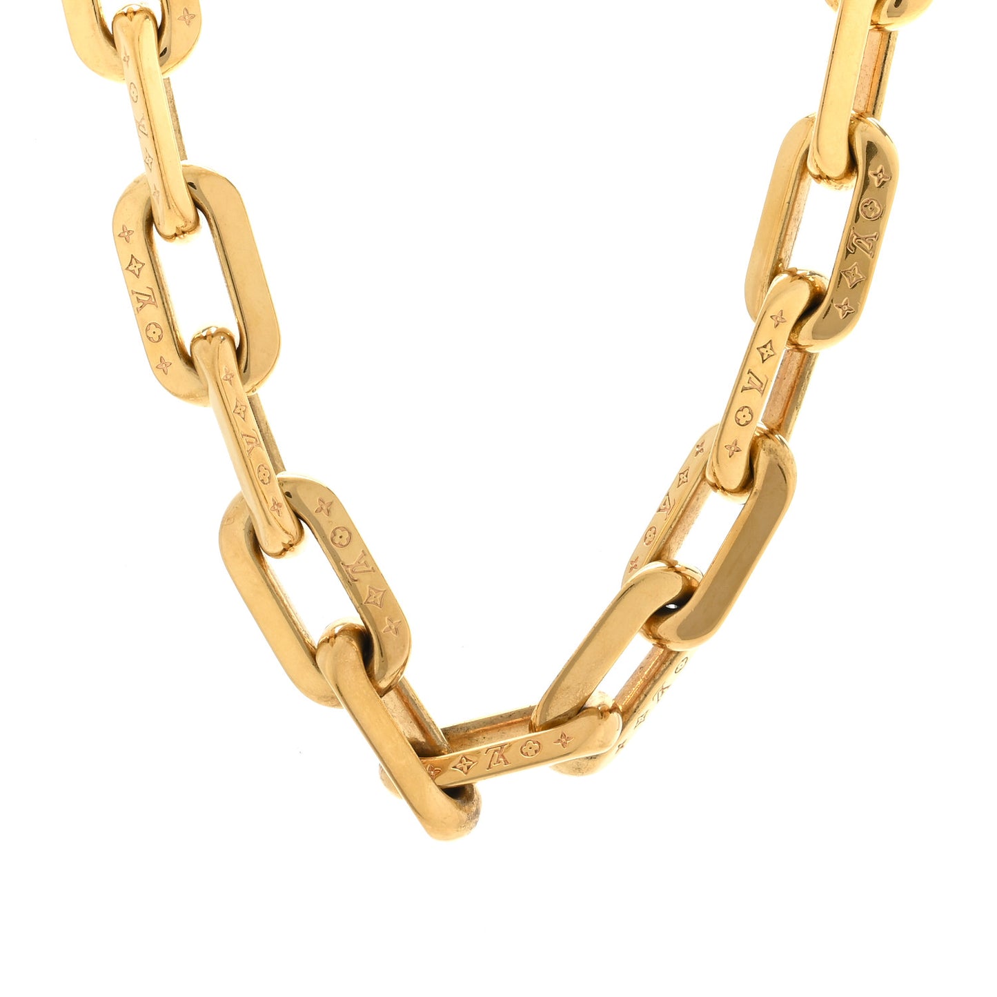 LV Edge Necklace MM Gold