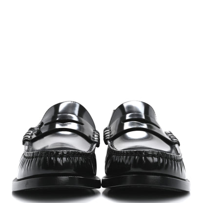 Saint Laurent Calfskin Penny Loafers 37 Black 3 of 10
