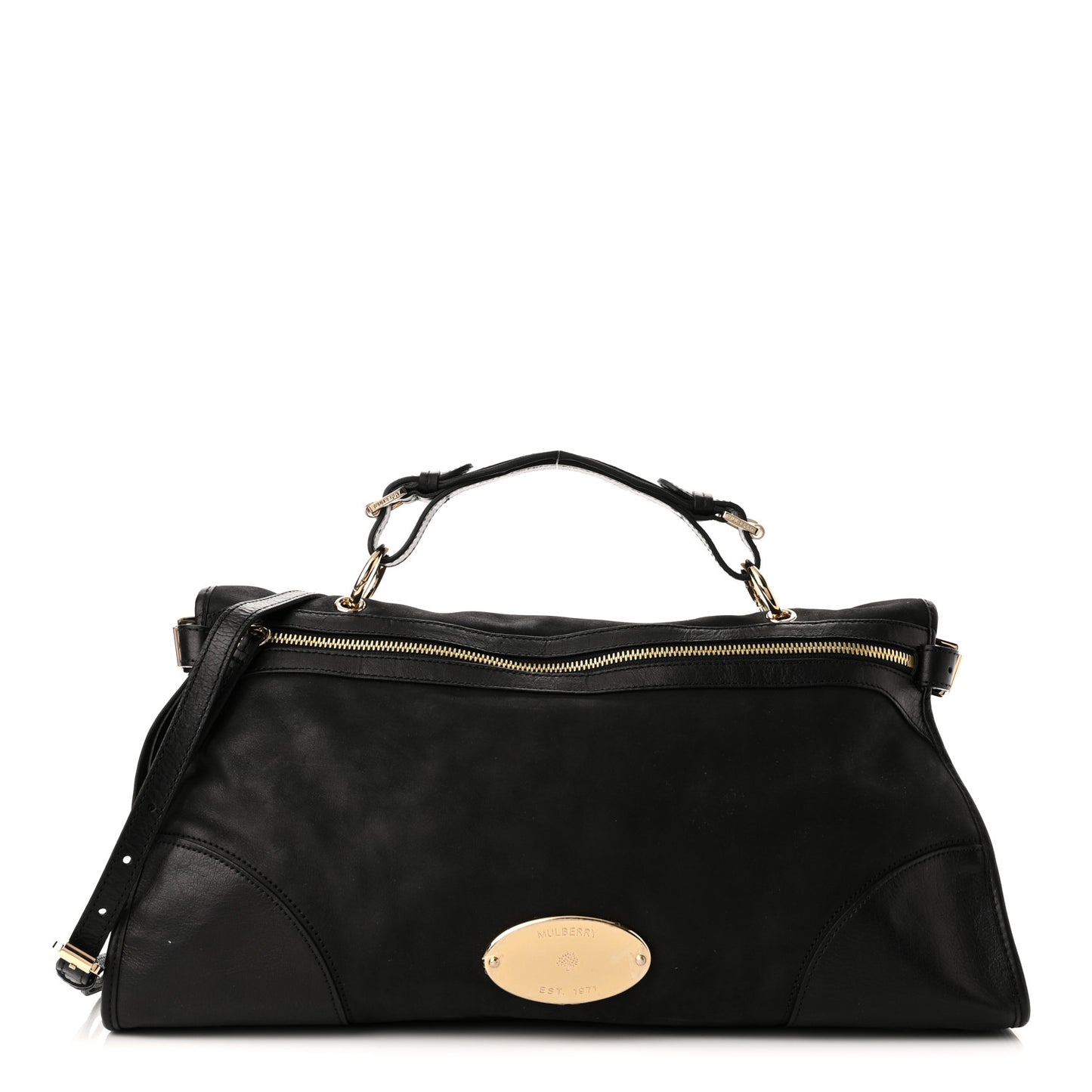 Calfskin Taylor Satchel Black