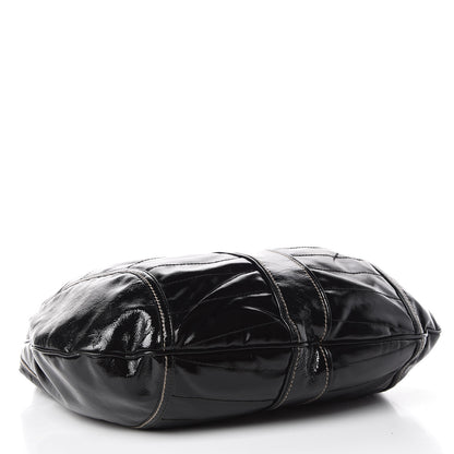 Gucci Patent Calfskin Medium Snow Glam Hobo Black 5 of 16