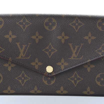 Louis Vuitton Monogram Pochette Felicie Chain Wallet Fuchsia 10 of 11