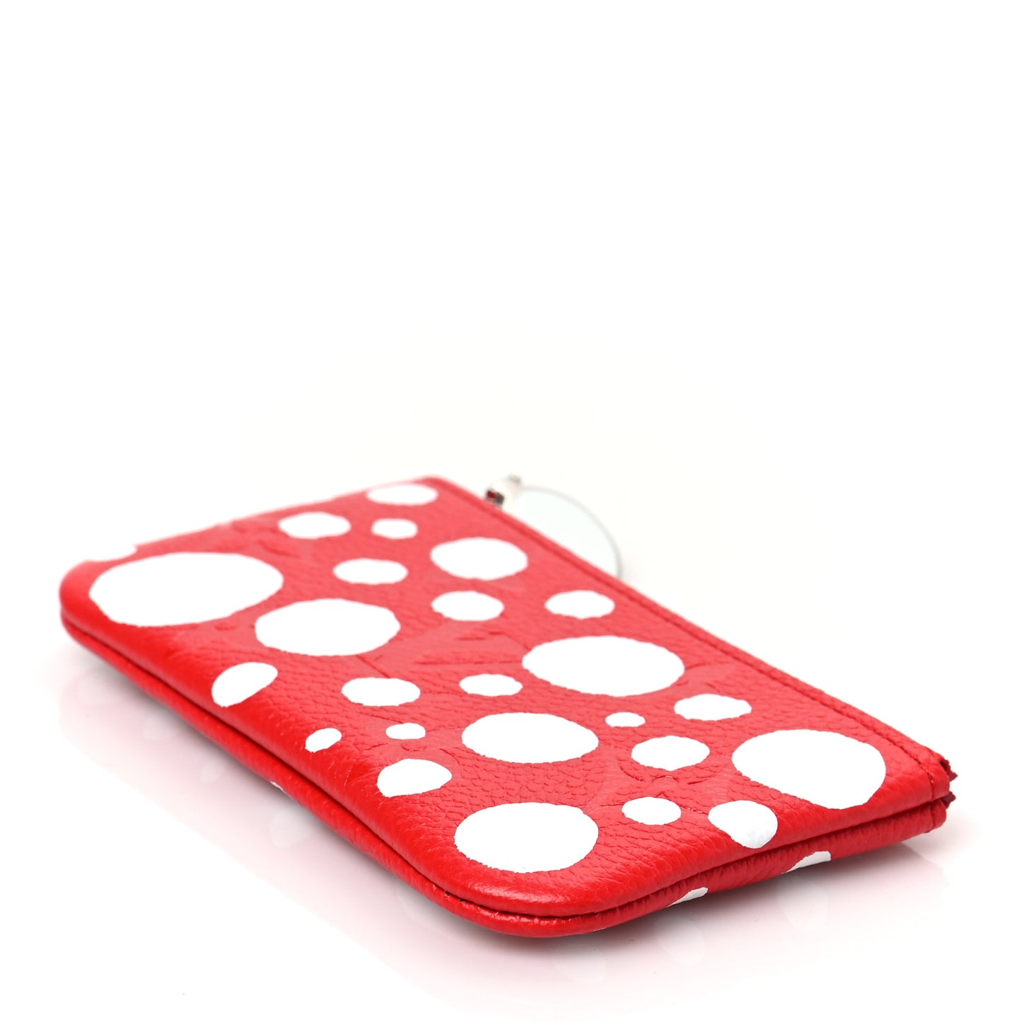 LV X YK Empreinte Infinity Dots Key Pouch Red White