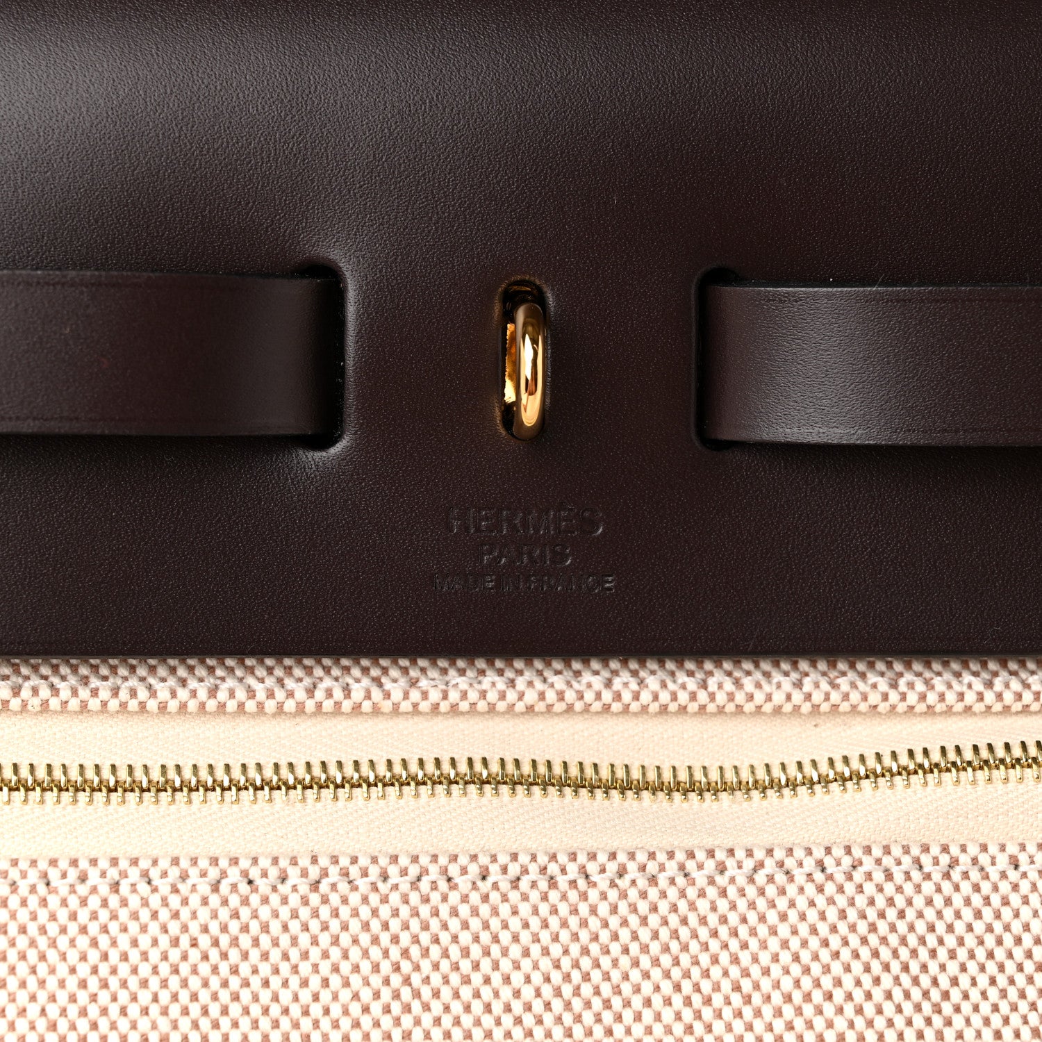 Hermes Vache Hunter Criss Viking Herbag Zip Retourne 31 PM Ebene Ecru Beige 6 of 11