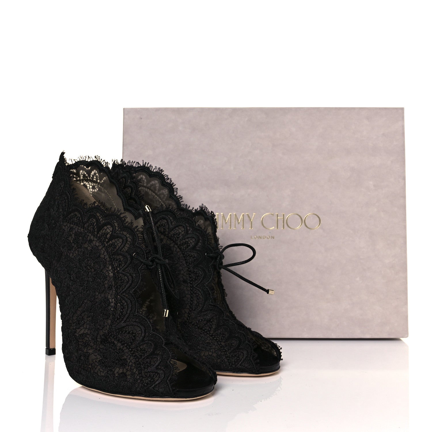 Jimmy Choo Lace Kiana Pumps 40 Black 8 of 8