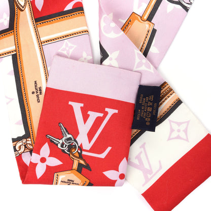 Louis Vuitton Silk Monogram Giant Confidential Bandeau Rouge 5 of 5