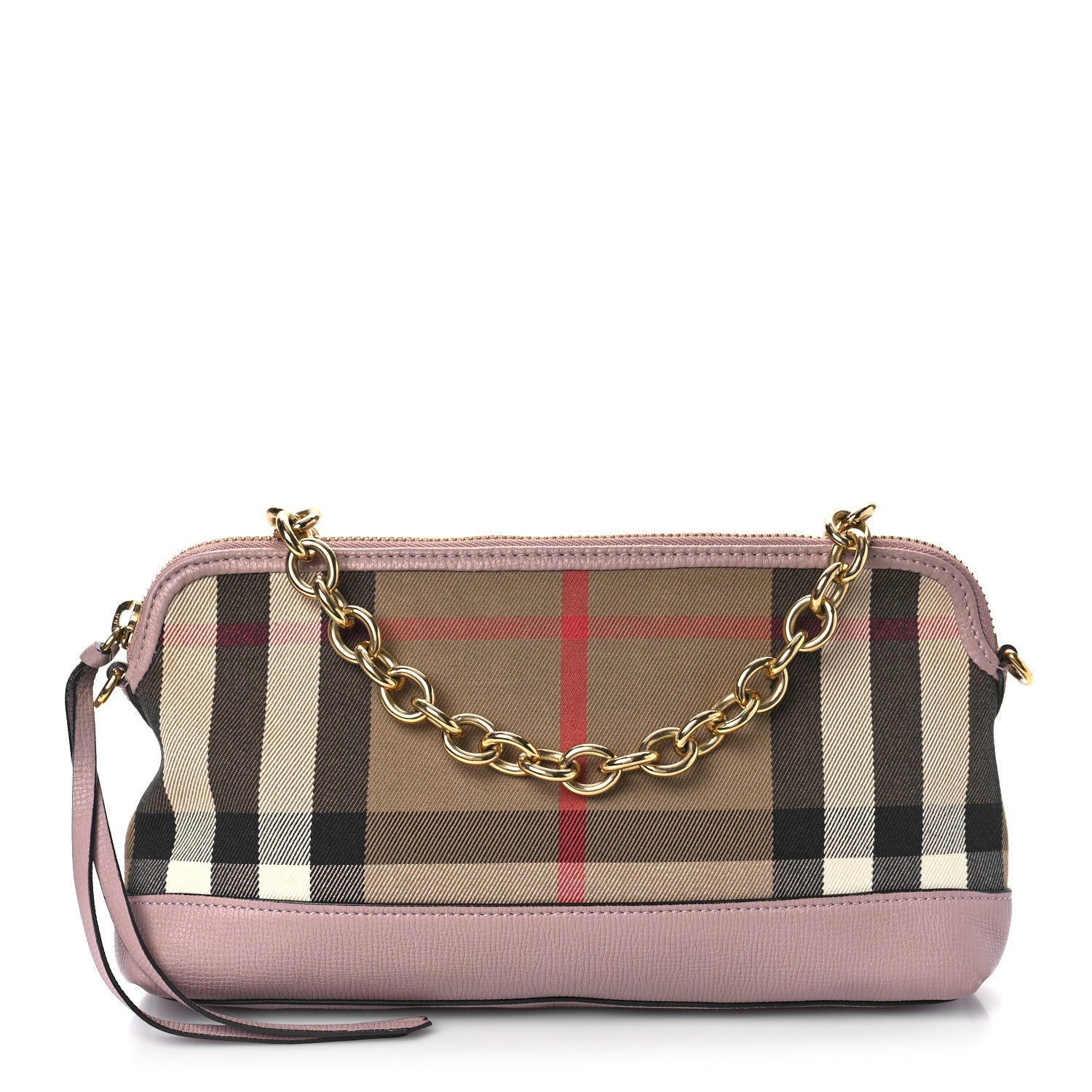 Burberry Derby House Check Abingdon Convertible Clutch Pale Orchid 1 of 8