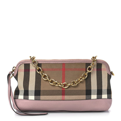 Burberry Derby House Check Abingdon Convertible Clutch Pale Orchid 1 of 8