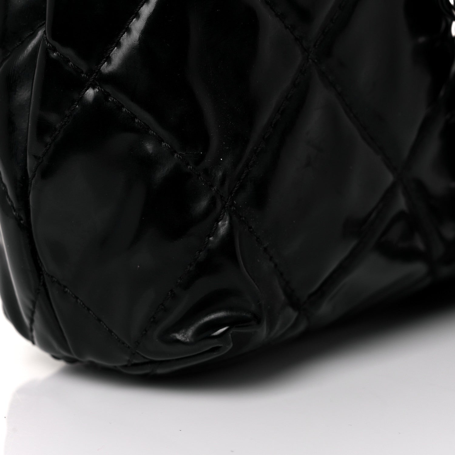 Chanel Vinyl Quilted In The Business Flap Bag Black 12 of 12