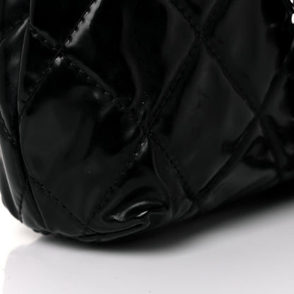 Chanel Vinyl Quilted In The Business Flap Bag Black 12 of 12