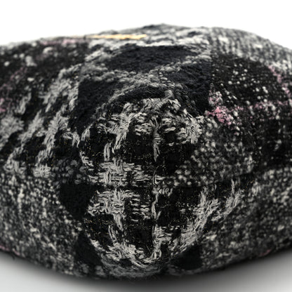 Chanel Tweed Patchwork Quilted Chanel 22 Black Grey Pink 11 of 11