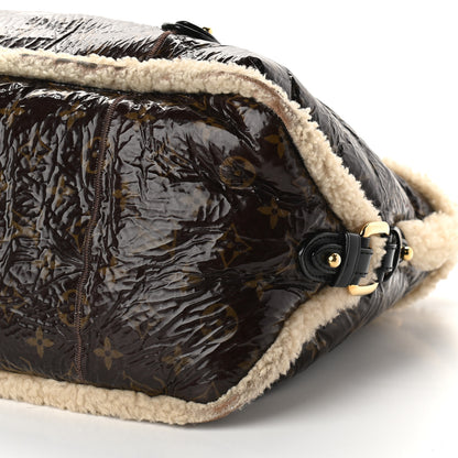 Louis Vuitton Patent Monogram Shearling Sac Thunder 9 of 9
