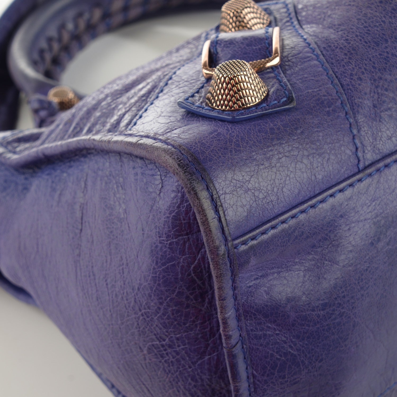 Balenciaga Agneau Giant 21 Rose Gold Hardware City Bleu Lavande 5 of 9