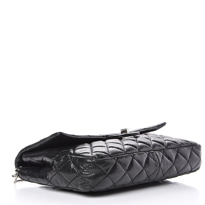 Chanel Iridescent Lambskin Quilted Snake Chain 2.55 Reissue Flap Black 4 of 13