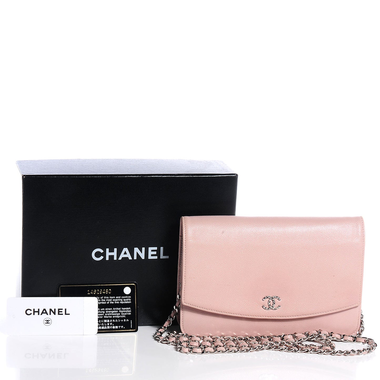 Caviar Sevruga Wallet on Chain WOC Pale Rose