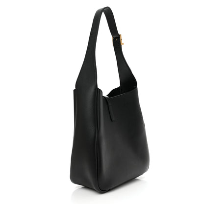 Saint Laurent Smooth Calfskin Small Le 5 A 7 Soft Hobo Black 3 of 10