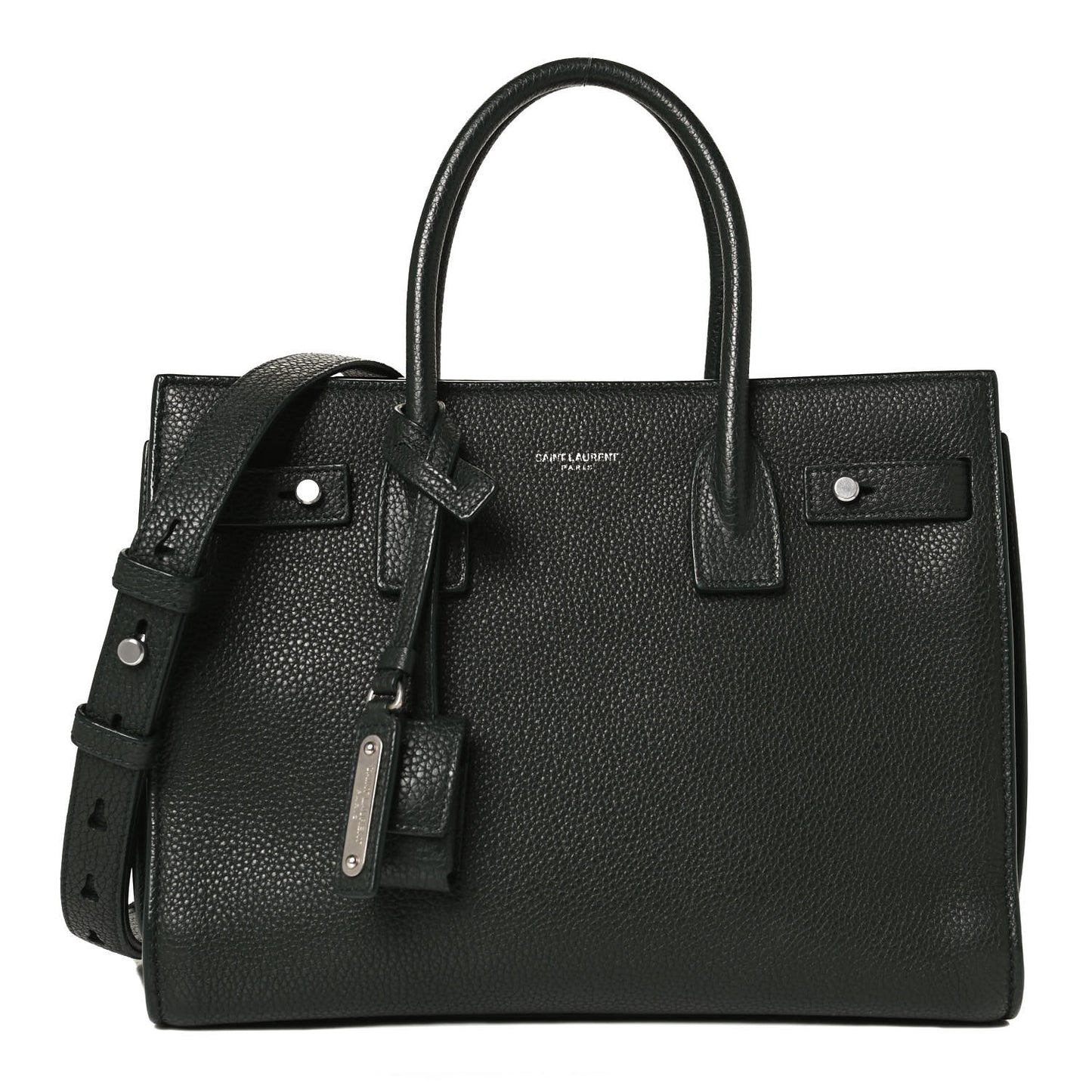 Grained Calfskin Baby Sac De Jour Souple Dark Green