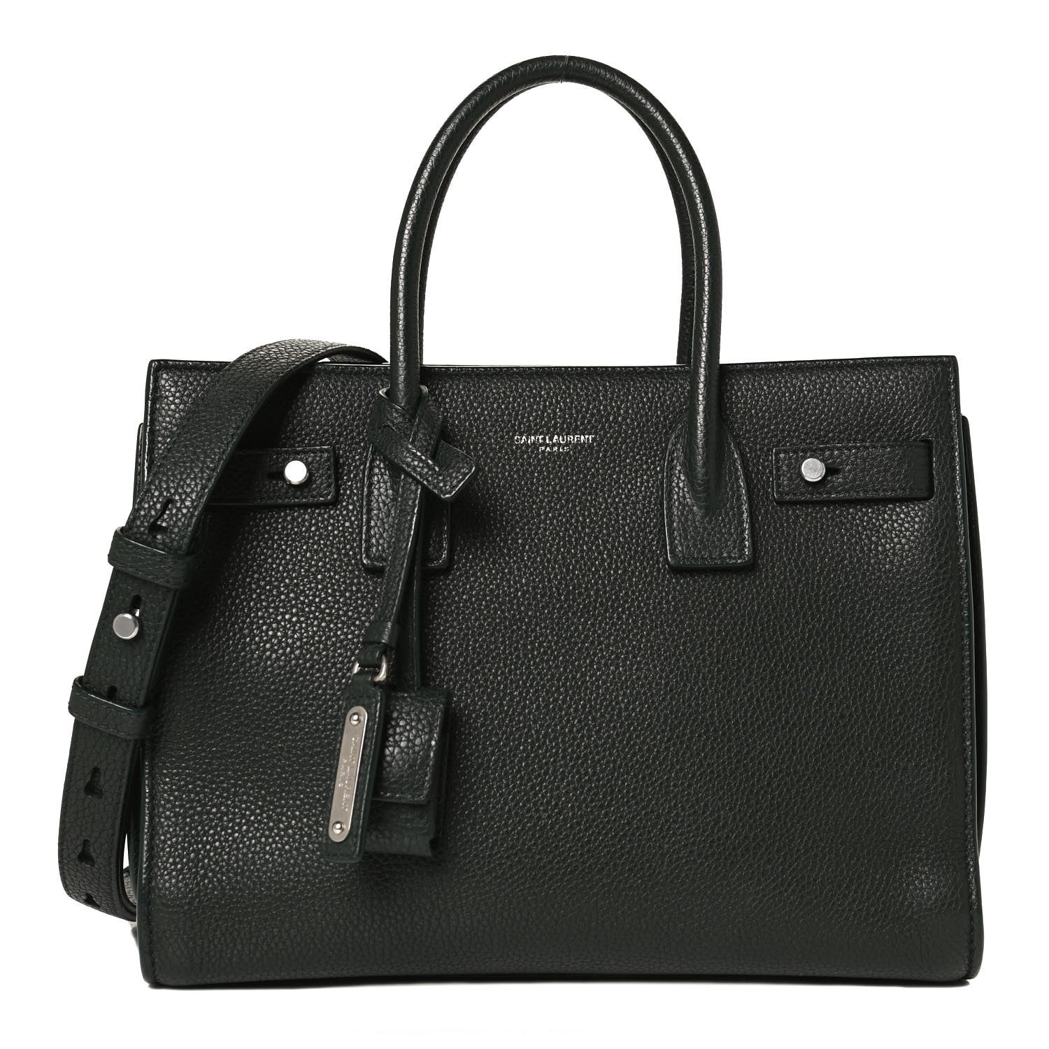 Saint Laurent Grained Calfskin Baby Sac De Jour Souple Dark Green 1 of 12