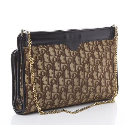 Christian Dior Monogram Chain Clutch Brown 2 of 8