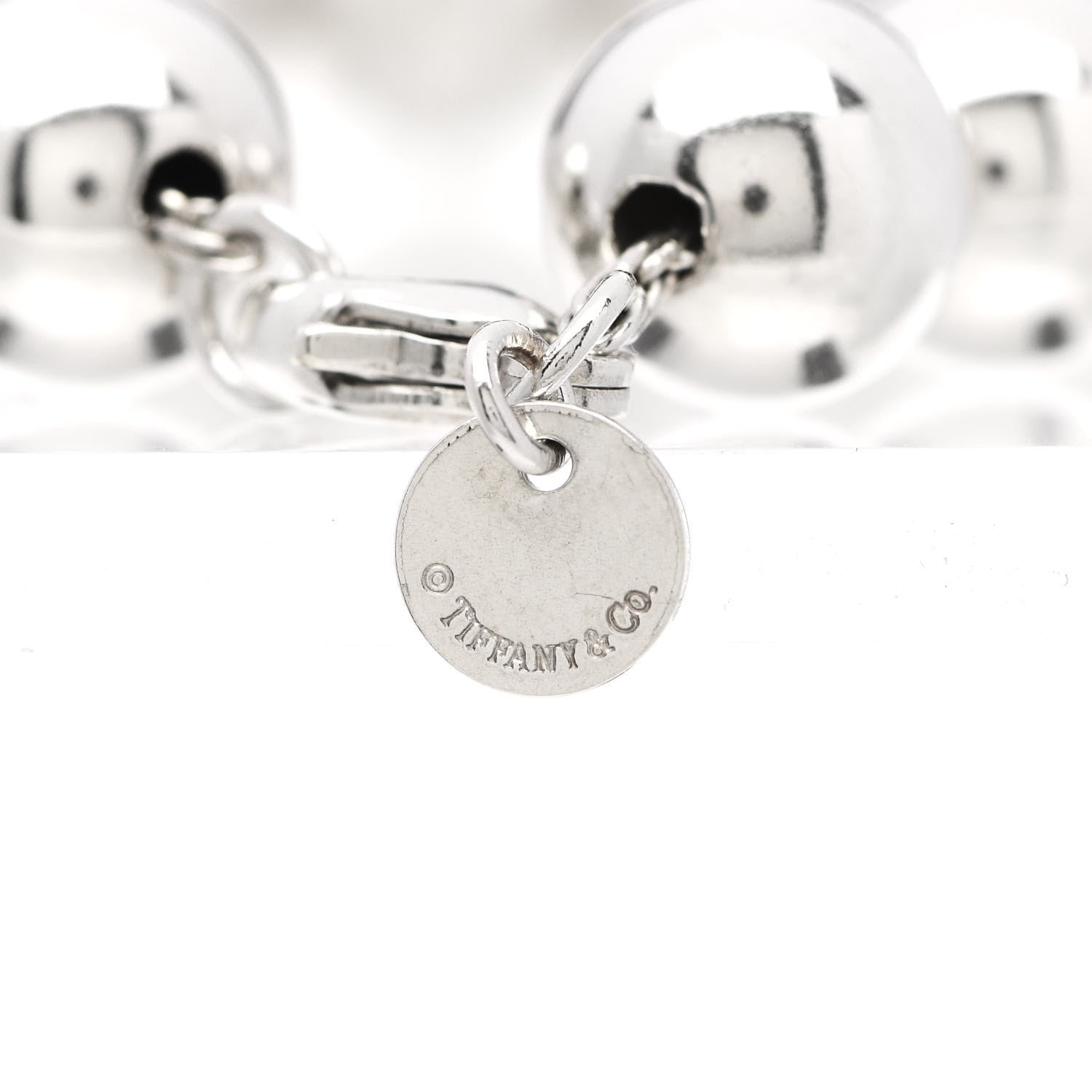 Tiffany Sterling Silver 10mm HardWear Ball Bracelet 4 of 5