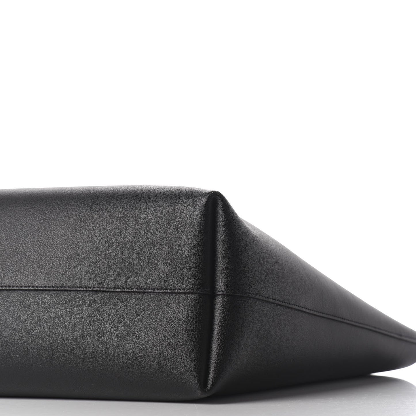 Calfskin Large Shopping Tote Black