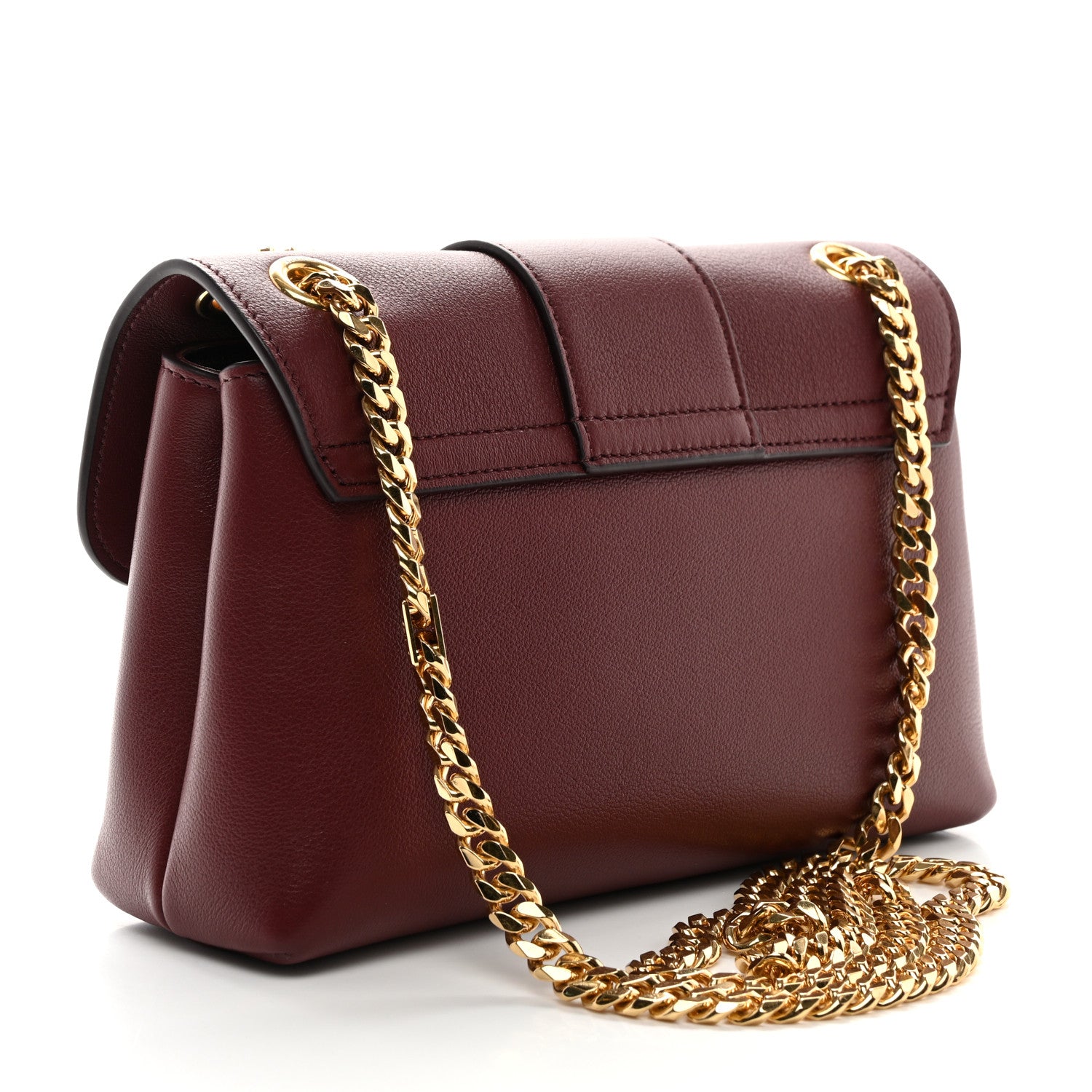 Celine Supple Calfskin Teen Victoire Light Burgundy 3 of 9