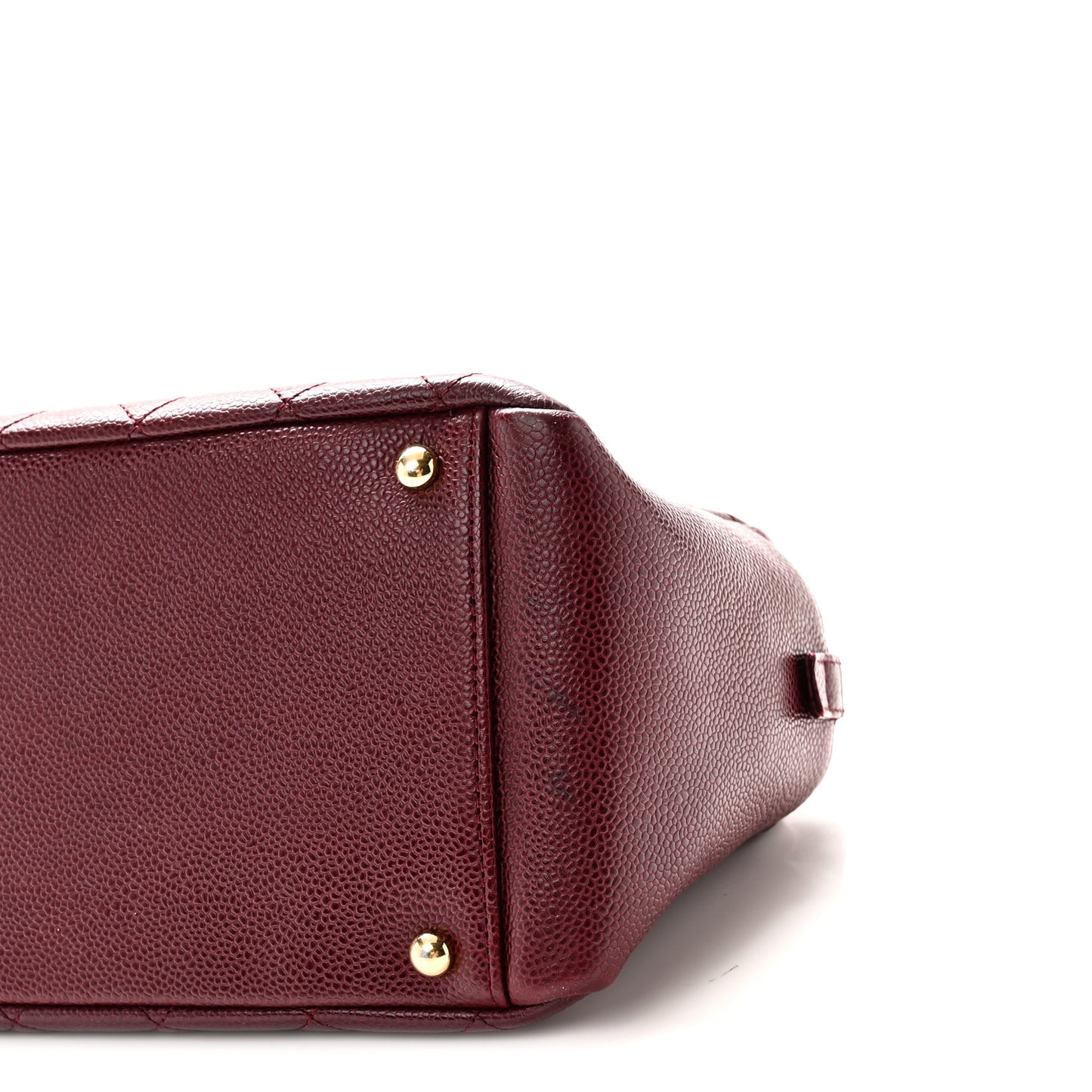 Caviar Quilted Petit Timeless Tote PTT Burgundy