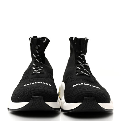 Balenciaga Technical 3D Recycled Knit Womens Speed 2.0 Lace Up Sneakers 40 Black 2 of 10