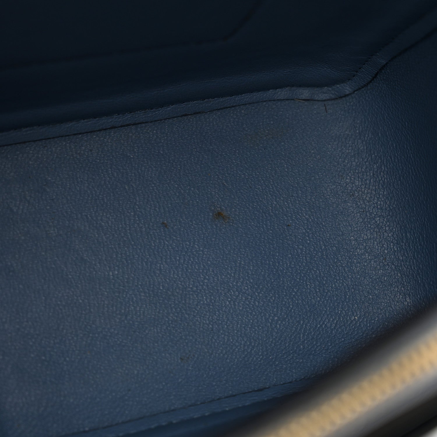 Celine Shiny Smooth Calfskin Medium Frame Shoulder Bag Blue Light Taupe 11 of 15