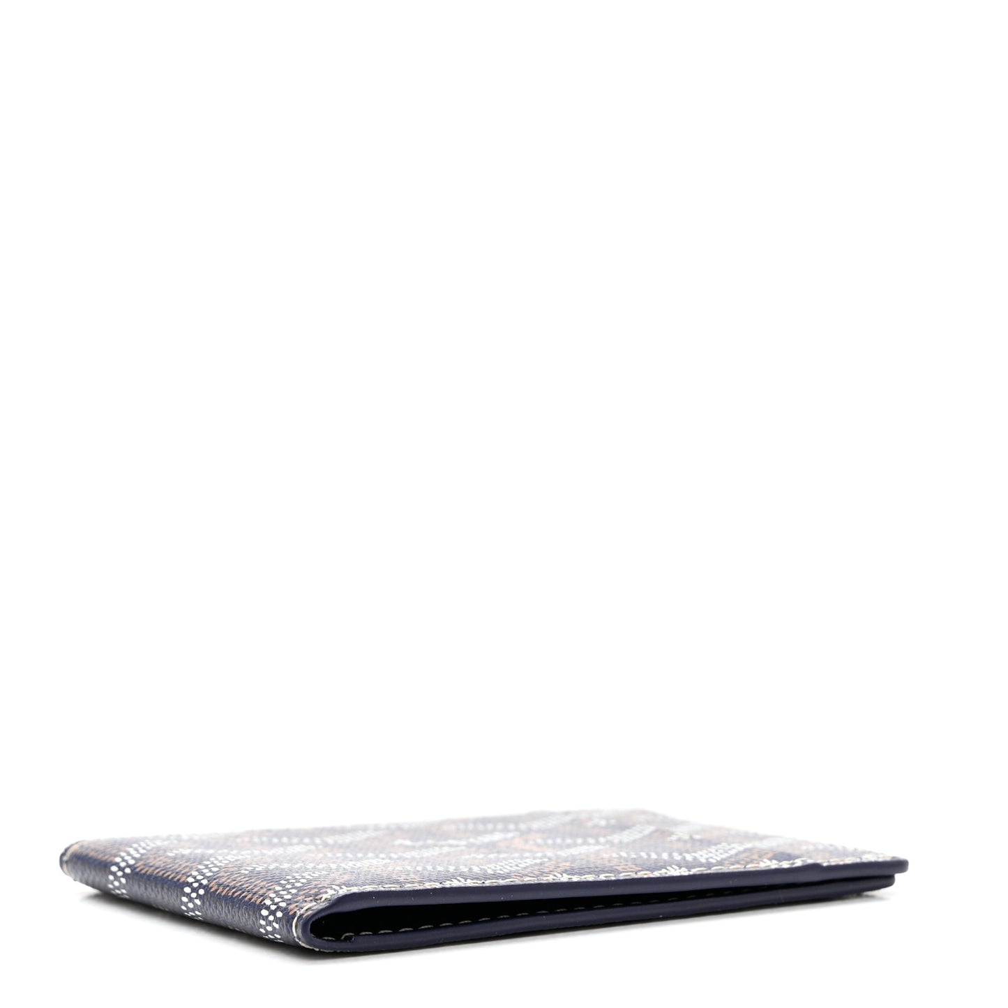 Goyardine Victoire Card Holder Insert Navy
