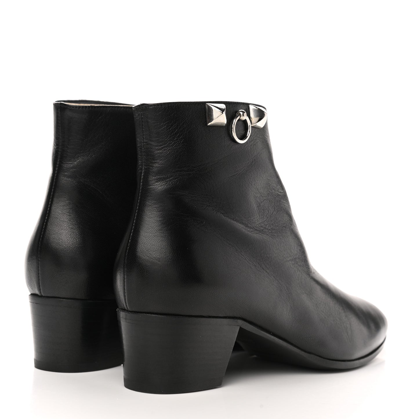 Goatskin Sixtine Ankle Boots 39.5 Black