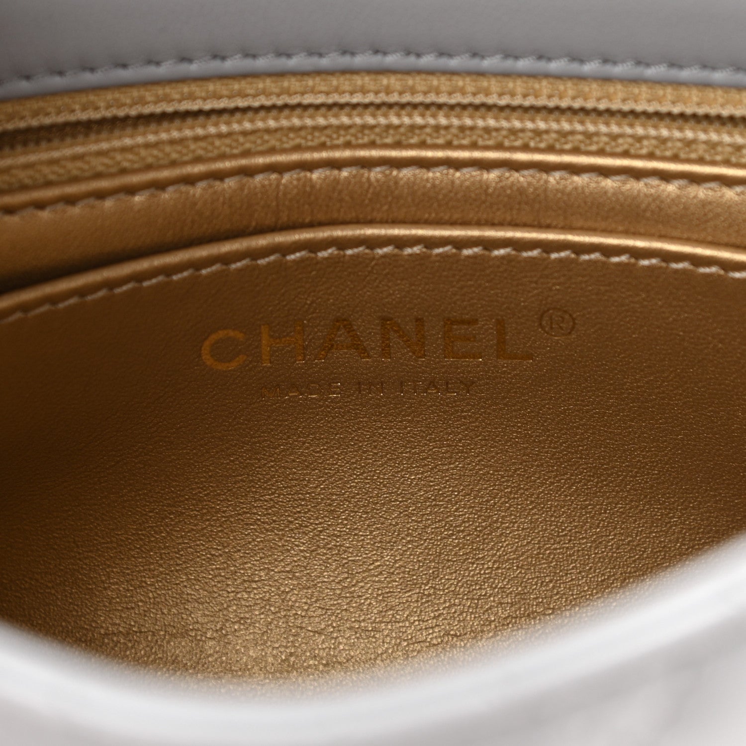 Chanel Lambskin Quilted Mini Pearl Crush Flap Light Grey 6 of 11