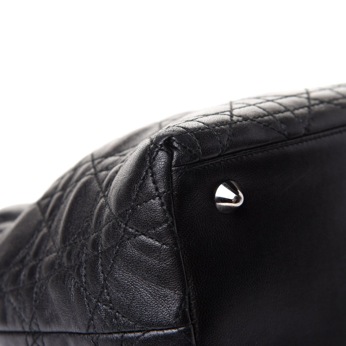 Lambskin Cannage Small Soft Lady Dior Tote Black