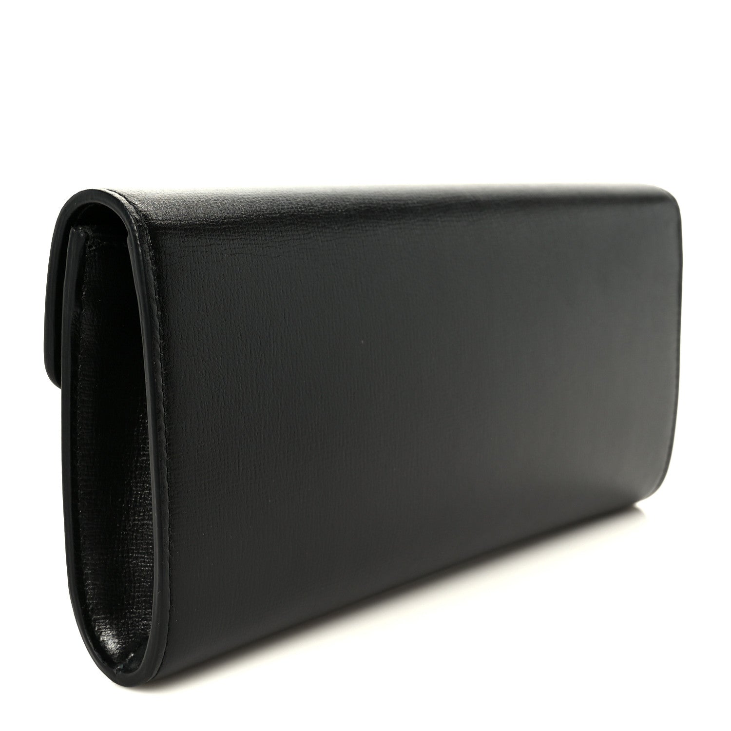Gucci Textured Calfskin Torchon GG Broadway Envelope Clutch Black 3 of 9